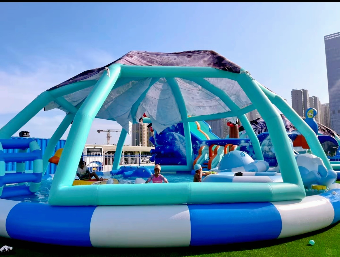 充气趣味运动会道具戏水池出租出售