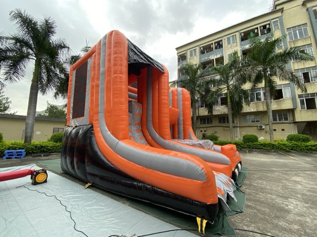 橙速冒险充气滑梯