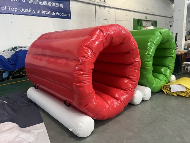 草地水上两用充气滚筒