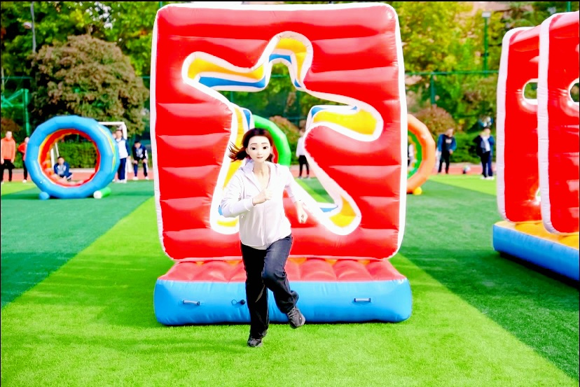 充气趣味运动会道具障碍-人体障碍