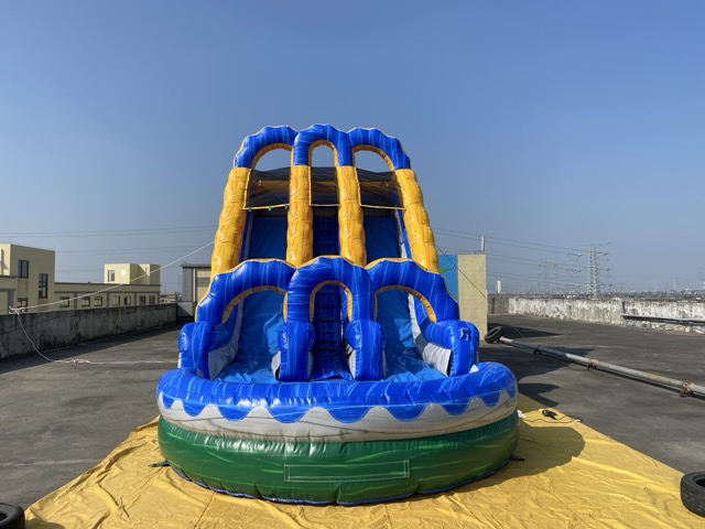 炫彩充气水滑梯出售