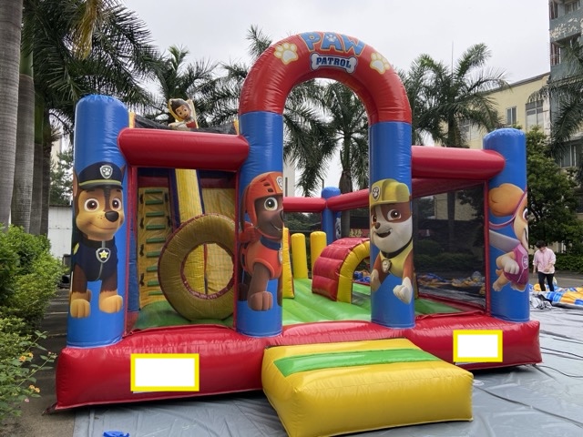 汪汪队欢乐充气跳床滑梯出售
