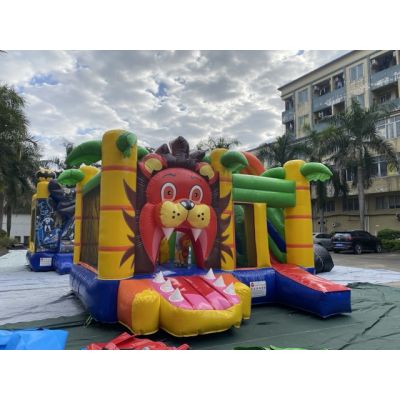 丛林狮王充气跳床出售